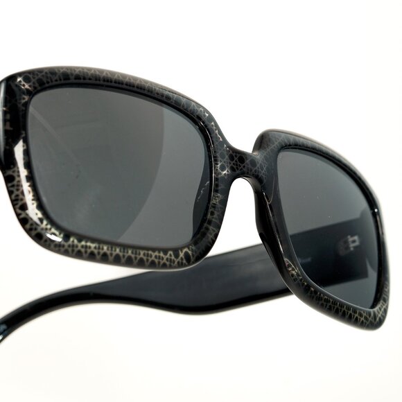 Dior DDior PRN2K Black & Grey CD Geometric-Pattern Square Sunglasses - Picture 5 of 10